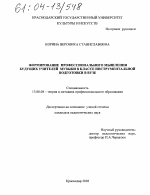 Диссертация по педагогике на тему «Формирование профессионального мышления будущих учителей музыки в классе инструментальной подготовки в вузе», специальность ВАК РФ 13.00.08 - Теория и методика профессионального образования