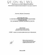 Диссертация по педагогике на тему «Этнолингвистика в системе профессиональной подготовки специалистов по народной художественной культуре», специальность ВАК РФ 13.00.08 - Теория и методика профессионального образования